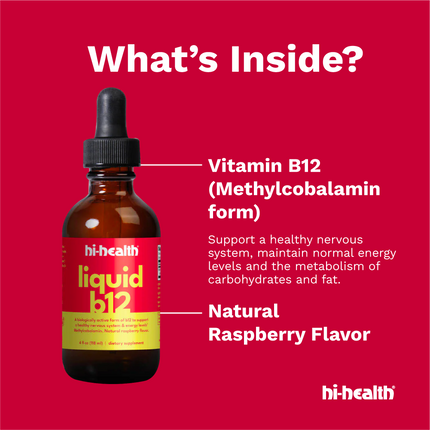 Hi-Health Liquid B-12 - Raspberry (4 fl oz)