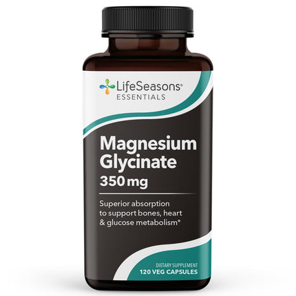 LifeSeasons Essentials Magnesium Glycinate 350mg (120 capsules)
