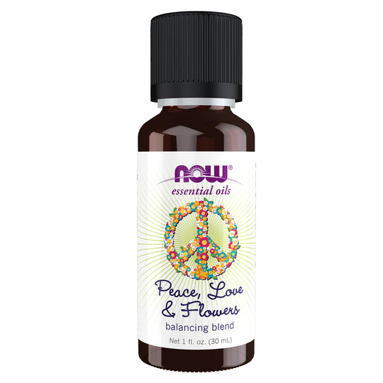 NOW Essential Oils Peace, Love & Flowers Oil Blend (1 fl oz)