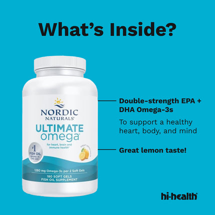 Nordic Naturals Ultimate Omega (180 softgels)