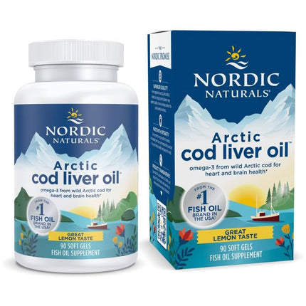Nordic Naturals Arctic Cod Liver Oil - Lemon (90 softgels)