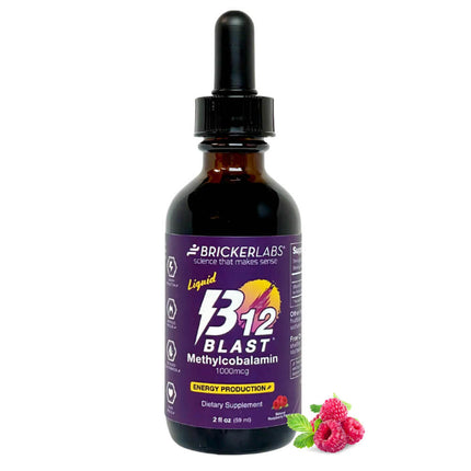 Bricker Labs B-12 Blast Methylcobalamin - Raspberry (2 fl oz)