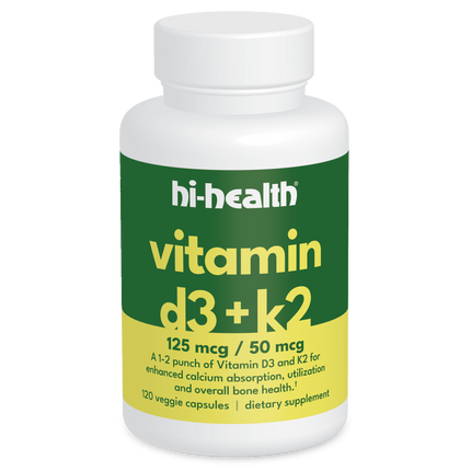 Hi-Health Vitamin D3+K2 (120 capsules)
