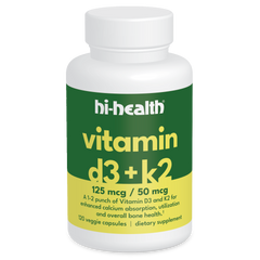 Hi-Health Vitamin D3+K2 (120 capsules)
