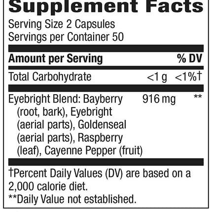 Nature's Way Eyebright Herbal Blend (100 capsules)