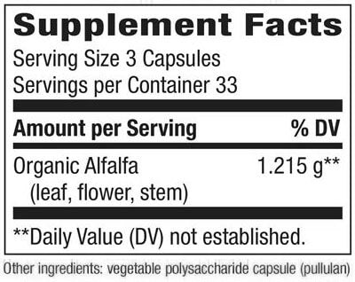 Nature's Way Alfalfa Leaves (100 capsules)