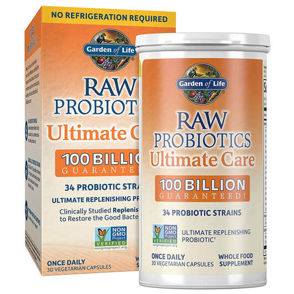 Garden of Life Raw Probiotics Ultimate Care Shelf-Stable (30 capsules)