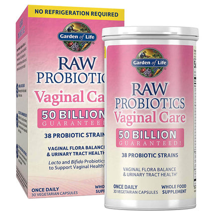 Garden of Life Raw Probiotics Vaginal Care Shelf-Stable (30 capsules)