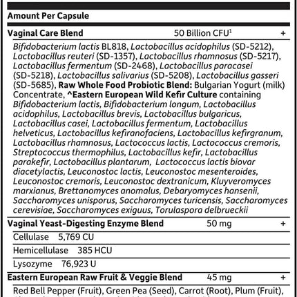 Garden of Life Raw Probiotics Vaginal Care Shelf-Stable (30 capsules)
