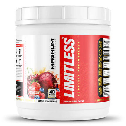 Magnum Limitless Pre-Workout - Fruit Punched (40 servings)