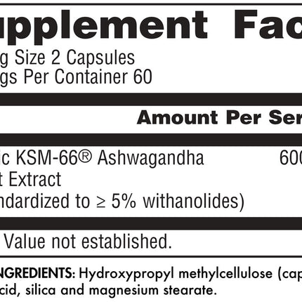 Planetary Herbals KSM-66 Ashwagandha Root Extract (120 capsules)
