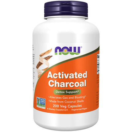 NOW Activated Charcoal (200 veg capsules)