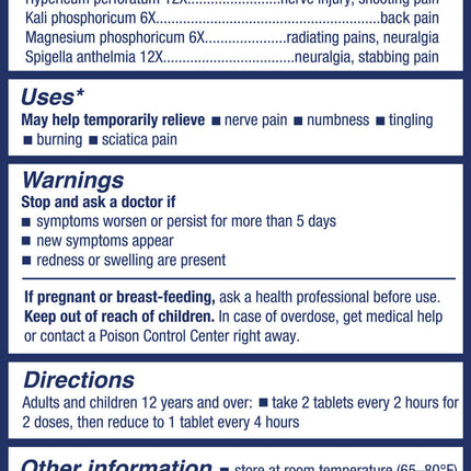 NaturalCare NerveFix (60 tablets)