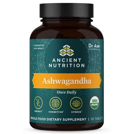 Ancient Nutrition Organic Ashwagandha (30 tablets)