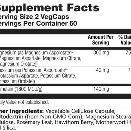 Solaray Magnesium Potassium Asporotates (120 capsules)