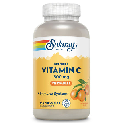 Solaray Buffered Vitamin C 500mg Chewable (100 chewables)