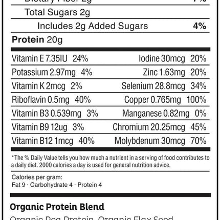 KOS Organic Plant Protein - Chocolate Peanut Butter (1.3 lbs)