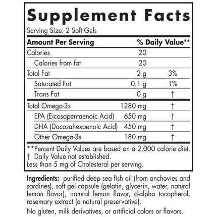 Nordic Naturals Ultimate Omega (180 softgels)
