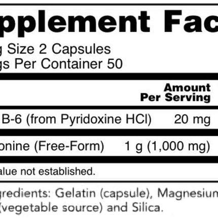 NOW L-Methionine 500mg (100 capsules)