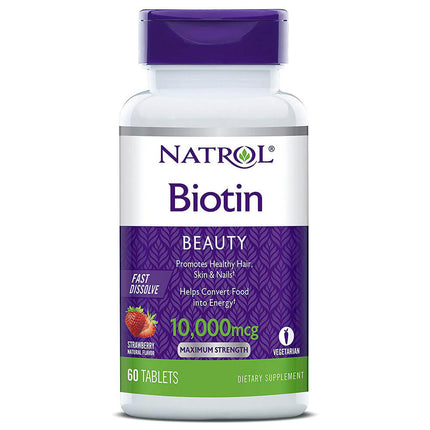 Natrol Biotin Fast Dissolve 10,000 mcg (60 tablets)