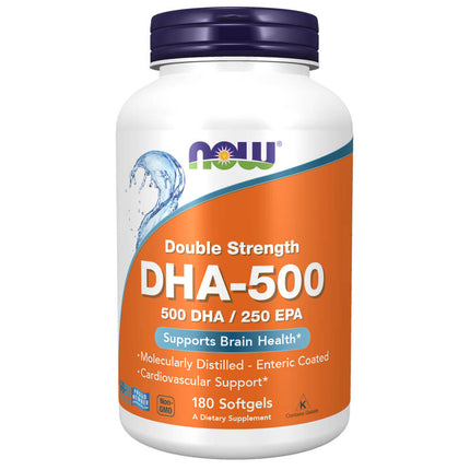 NOW DHA-500, Double Strength (180 softgels)