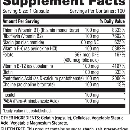 Hi-Health Mega B-100 (100 capsules)