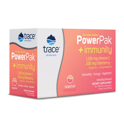 Trace Minerals Electrolyte Stamin Power Pak + Immunity - Grapefruit (30 packets)