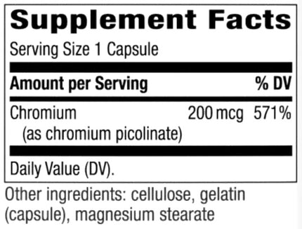 Nature's Way Chromium Picolinate (100 capsules)