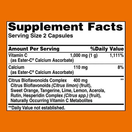 American Health Ester-C 500mg with Citrus Bioflavonoids (120 veggie caps)