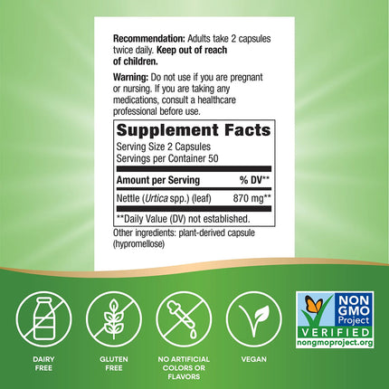 Nature's Way Nettle Leaf (100 capsules)