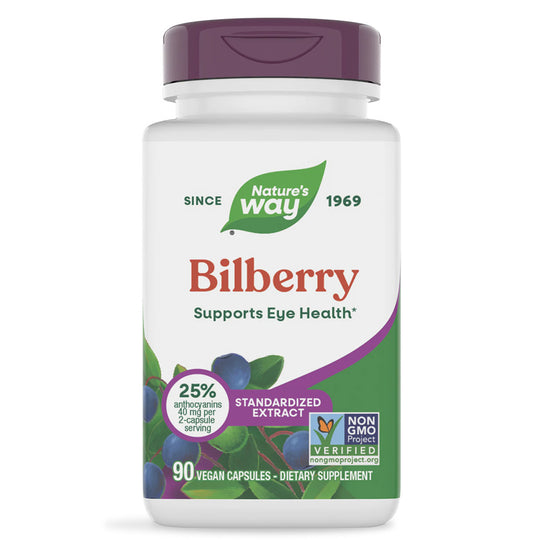 Nature's Way Standardized Bilberry (90 capsules)