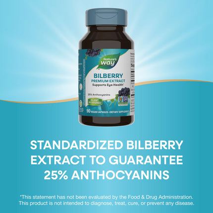 Nature's Way Standardized Bilberry (90 capsules)