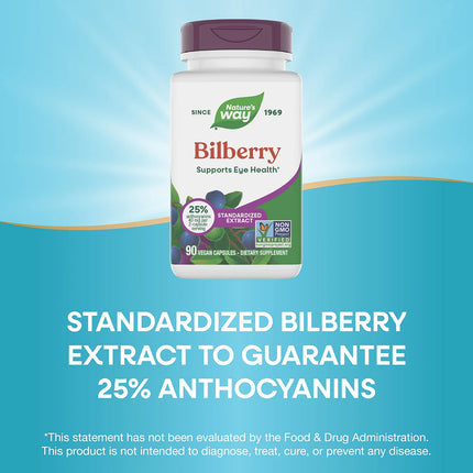 Nature's Way Standardized Bilberry (90 capsules)