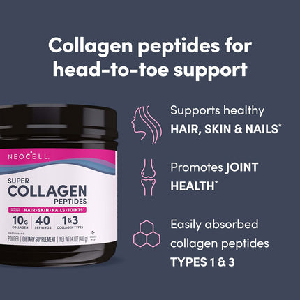 NeoCell Super Collagen Peptides Powder (14.1 oz)