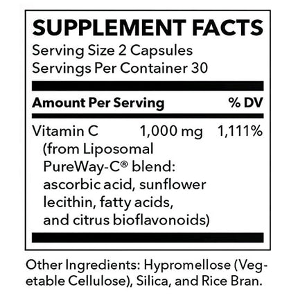 LifeSeasons Essentials Liposomal Vitamin C 1000mg (60 capsules)