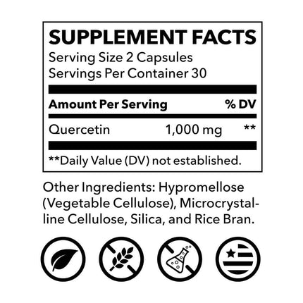 LifeSeasons Essentials Quercetin Flavonoid 1000mg (60 capsules)