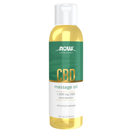 NOW Solutions CBD Massage Oil (4 fl oz)