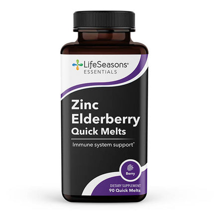 LifeSeasons Zinc Elderberry Quick Melts (90 quick melts)