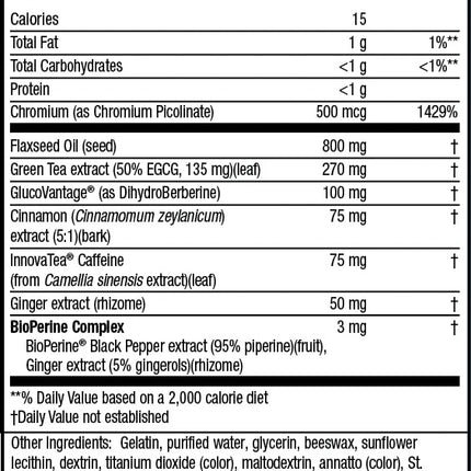 Irwin Naturals Blood Sugar Balance Berberine-Body + Fat Burner (56 softgels)