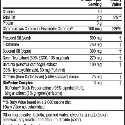 Irwin Naturals Dual-Action Fat Burner RED (75 softgels)