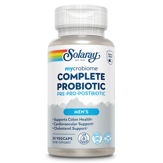Solaray Mycrobiome Complete Probiotic - Men's Formula (30 vegcaps)