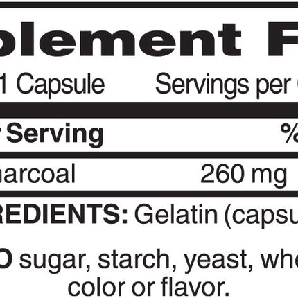 Nature's Concept Activated Charcoal (100 capsules)