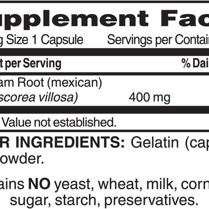 Nature's Concept Wild Yam Root (100 capsules)