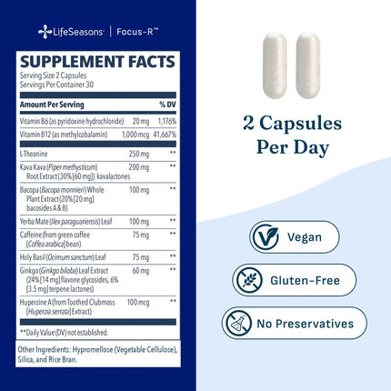 LifeSeasons Focus-R (60 capsules)