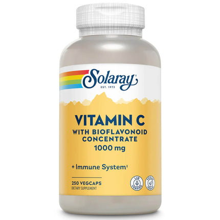 Solaray Vitamin C with Bioflavonoid Concentrate 1000mg (250 VegCaps)
