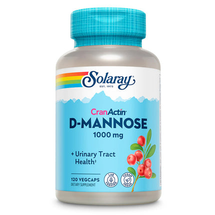 Solaray D-Mannose with CranActin Cranberry Extract (120 capsules)