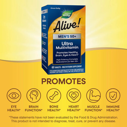 Nature's Way Alive! Men's 50+ Ultra Multivitamin (60 tablets)