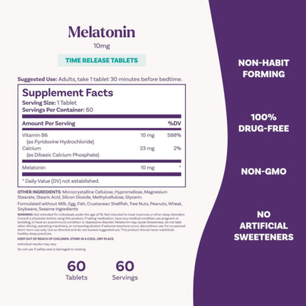 Natrol Advanced Sleep Melatonin 10mg (60 tablets)
