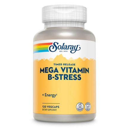 Solaray Mega Vitamin B-Stress, Timed-Release (120 vegcaps)