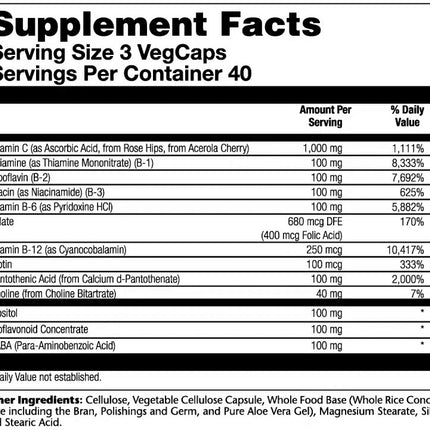 Solaray Mega Vitamin B-Stress, Timed-Release (120 vegcaps)